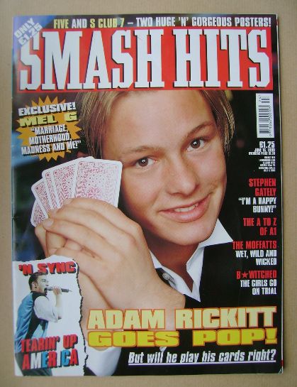 Smash Hits magazine - Adam Rickitt cover (16 June 1999)