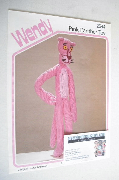 Pink Panther Toy Knitting Pattern (Wendy 2544)