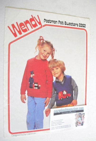 Postman Pat Sweater Knitting Pattern (Wendy 2262) (Child Size)