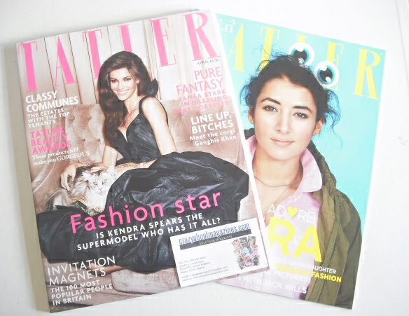 <!--2014-04-->Tatler magazine - April 2014 - Kendra Spears cover 