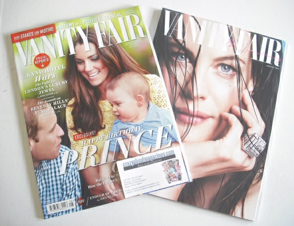 Vanity Fair magazine - William, Kate and Prince George cover (August 2014)