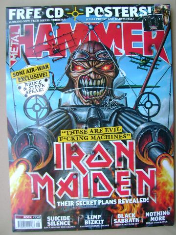 Metal Hammer magazine - Iron Maiden cover (August 2014)