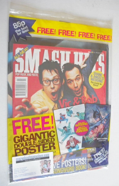 Smash Hits magazine - Vic Reeves and Bob Mortimer cover (5-18 July 1995)