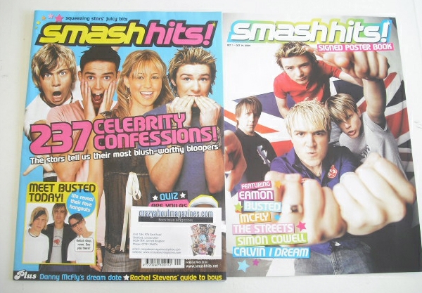 Smash Hits magazine - Celebrity Confessions cover (1-14 October 2004)