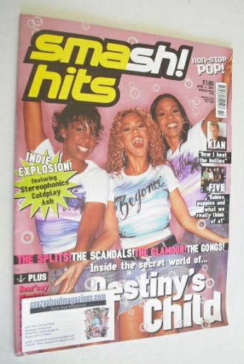 Smash Hits magazine - Destiny's Child cover (4 April 2001)