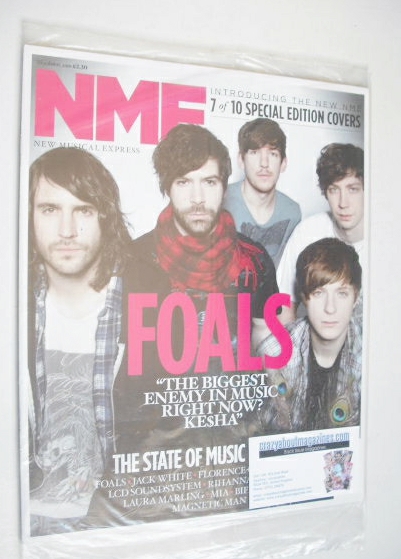 NME magazine - Foals cover (10 April 2010)
