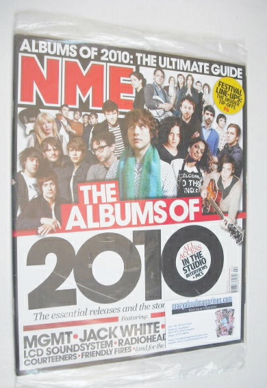 NME magazine - The Albums of 2010 cover (16 January 2010)
