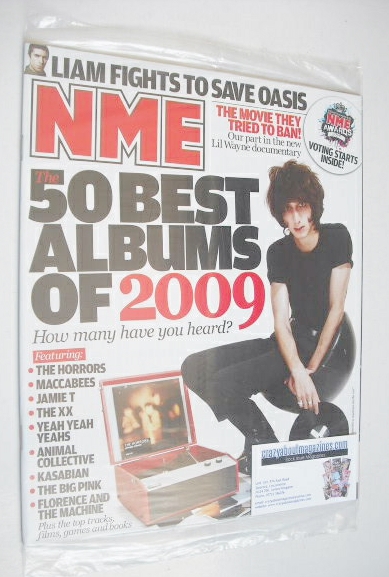 <!--2009-12-12-->NME magazine - The 50 Best Albums of 2009 cover (12 Decemb