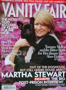 Vanity Fair magazine - Martha Stewart cover (August 2005)