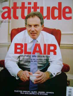 Attitude magazine - Tony Blair cover (April 2005)