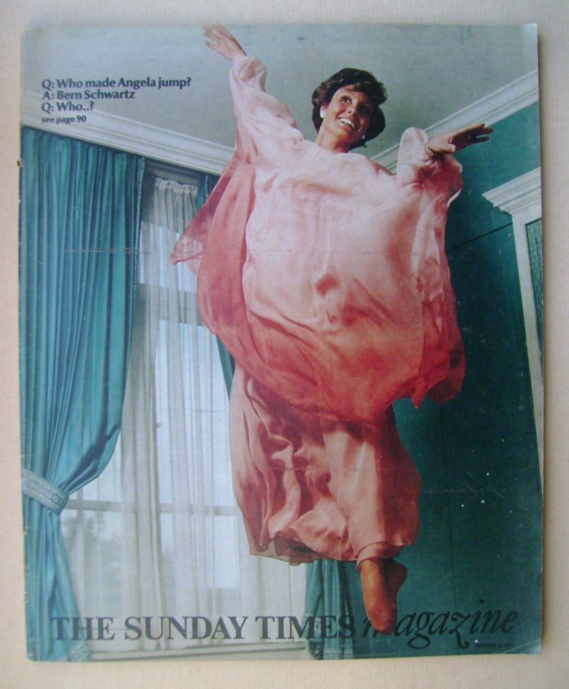 The Sunday Times magazine - Angela Rippon cover (9 October 1977)