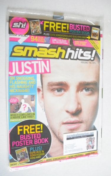 Smash Hits magazine - Justin Timberlake cover (20 August - 2 September 2003)