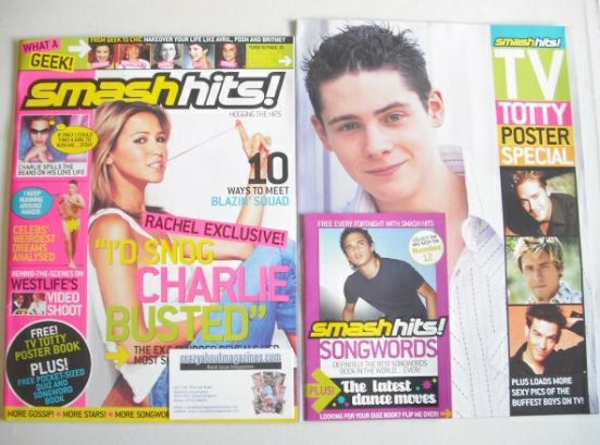 Smash Hits magazine - Rachel Stevens cover (3-16 September 2003)