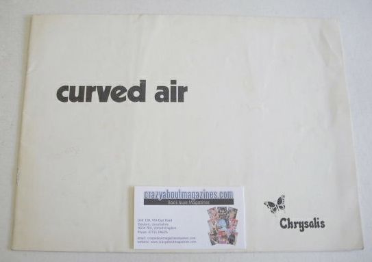 Curved Air brochure (1970s)