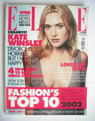 British Elle magazine - February 2002 - Kate Winslet cover