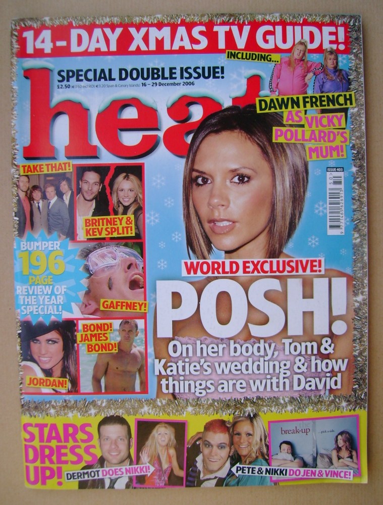 <!--2006-12-16-->Heat magazine - Victoria Beckham cover (16-29 December 200