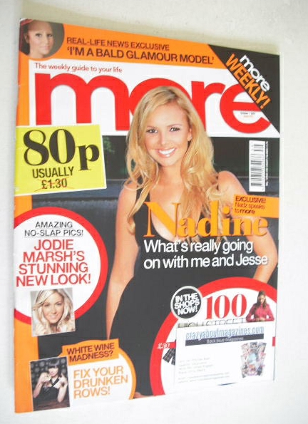 <!--2007-10-01-->More magazine - Nadine Coyle cover (1 October 2007)