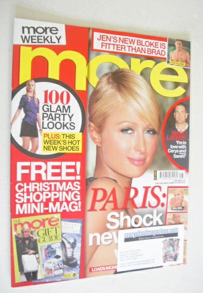 More magazine - Paris Hilton cover (3 December 2007)