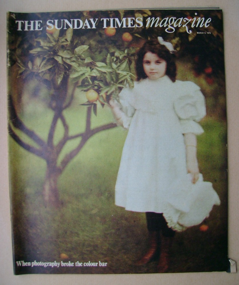 The Sunday Times magazine - Peggy Warburg cover (9 March 1975)