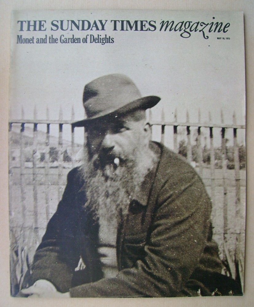 The Sunday Times magazine - Claude Monet cover (18 May 1975)