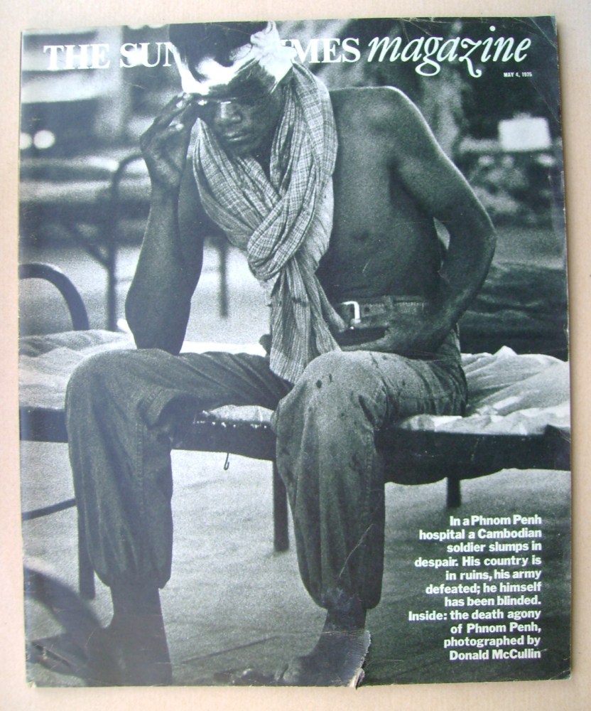 The Sunday Times magazine - Cambodian Soldier cover (4 May 1975)