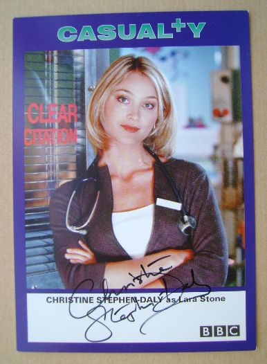 Christine Stephen-Daly autograph