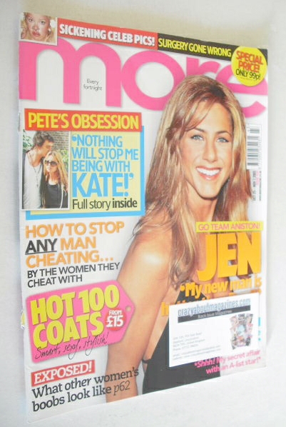 More magazine - Jennifer Aniston cover (25 October - 7 November 2005)