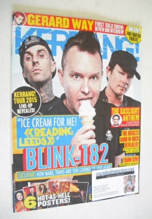 Kerrang magazine - Blink-182 cover (30 August 2014 - Issue 1532)