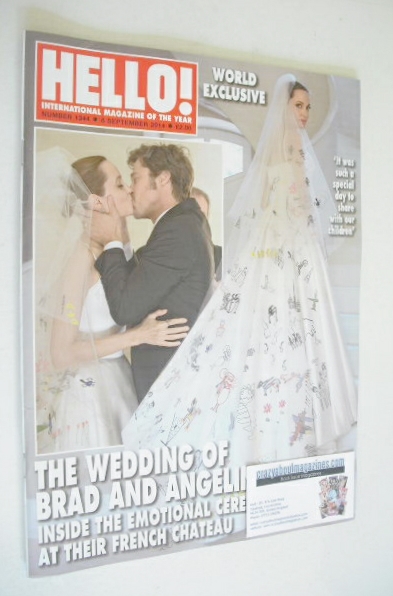 Hello! magazine - Brad Pitt and Angelina Jolie cover (8 September 2014 - Issue 1344)