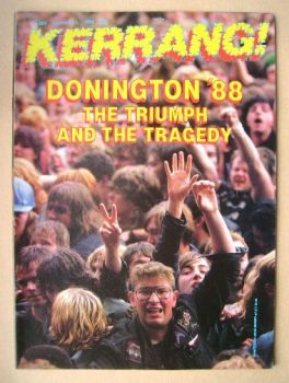Kerrang magazine - Donington '88 cover (3 September 1988 - Issue 203)