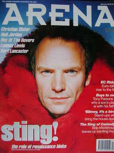 <!--1994-12-->Arena magazine - December 1994/January 1995 - Sting cover