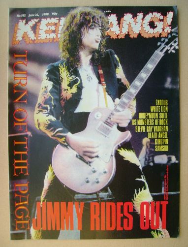 <!--1988-06-25-->Kerrang magazine - Jimmy Page cover (25 June 1988 - Issue 