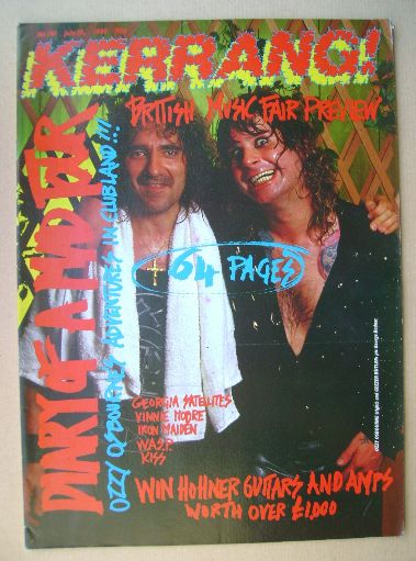 <!--1988-07-23-->Kerrang magazine - Ozzy Osbourne and Geezer Butler cover (
