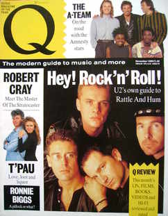 Q magazine - U2 cover (November 1988)