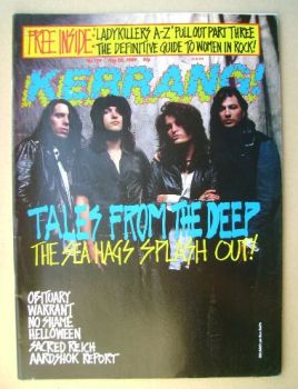 Kerrang magazine - Sea Hags cover (20 May 1989 - Issue 239)