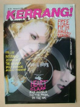 Kerrang magazine - Nancy and Ann Wilson cover (27 February 1988 - Issue 176)