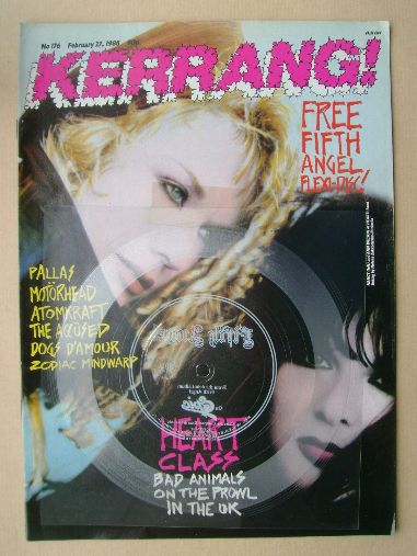 <!--1988-02-27-->Kerrang magazine - Nancy and Ann Wilson cover (27 February
