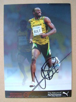 Usain Bolt autograph
