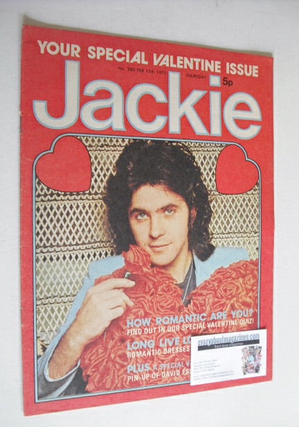 Jackie magazine - 15 February 1975 (Issue 580 - David Essex cover)