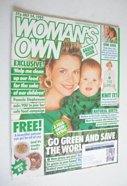 Woman's Own magazine - 24 July 1989 - Pamela Stephenson cover