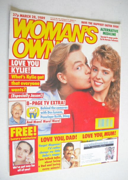 Woman's Own magazine - 28 March 1989 - Kylie Minogue and Jason Donovan cover