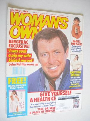 Woman's Own magazine - 31 January 1989 - John Nettles cover