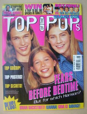 Top Of The Pops magazine - Hanson cover (August 1997)