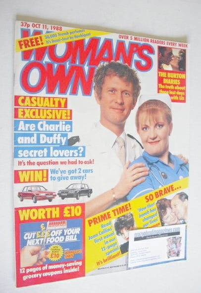 Woman's Own magazine - 11 October 1988 - Derek Thompson and Cathy Shipton cover
