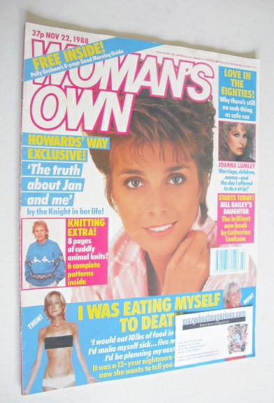 Woman's Own magazine - 22 November 1988 - Jan Harvey cover