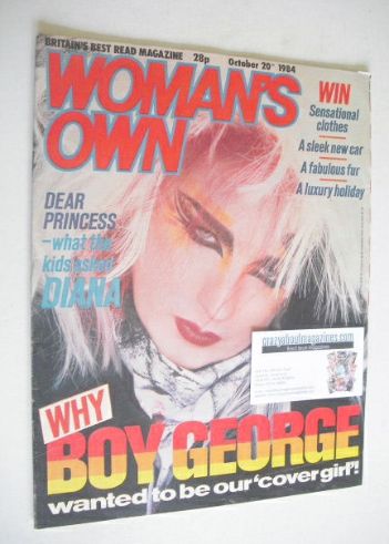 Woman's Own magazine - 20 October 1984 - Boy George cover