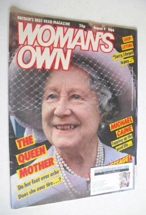 <!--1984-08-04-->Woman's Own magazine - 4 August 1984 - The Queen Mother co
