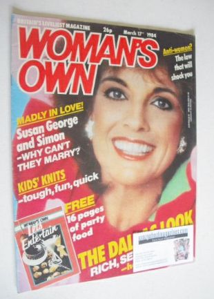 Woman's Own magazine - 17 March 1984 - Linda Gray cover