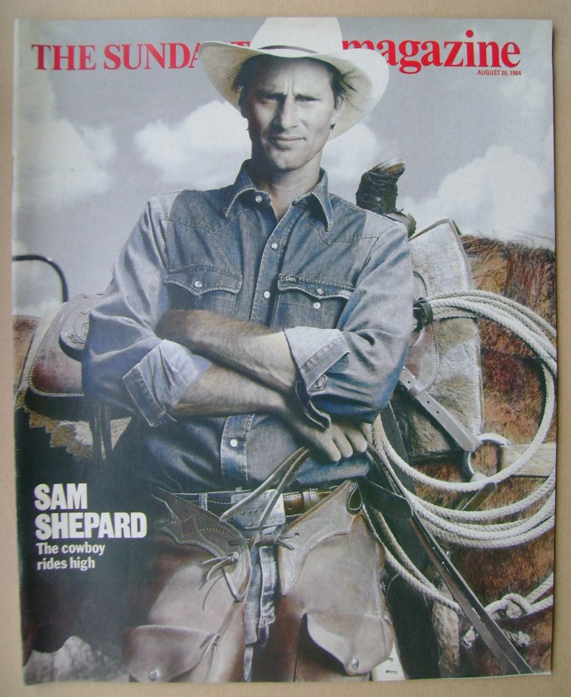The Sunday Times magazine - Sam Shepard cover (26 August 1984)
