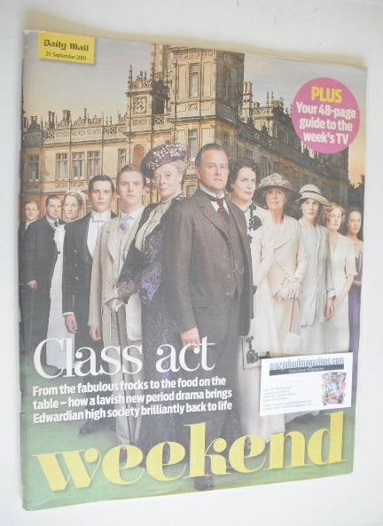 <!--2010-09-25-->Weekend magazine - Downton Abbey cover (25 September 2010)